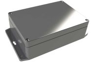 WA-24F*16 Gray indoor NEMA 4x waterproof enclosure for electronics with wall mount flange - 6.73 x 4.76 x 2.17 inches