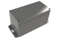 WA-33F*16 Gray indoor NEMA 4x waterproof enclosure for electronics with wall mount flange - 6.3 x 3.15 x 3.35 inches