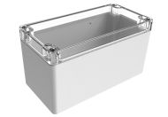 WC-33*1508 Gray with Clear Cover outdoor NEMA 4x enclosure for electronics - 6.3 x 3.15 x 3.35 inches