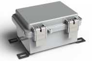 WH-02-02 Gray outdoor hinged waterproof NEMA electrical enclosure - 5.11 x 3.93 x 2.75 inches