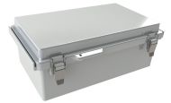 WQ-50-02 Gray outdoor waterproof hinged electrical enclosure - 10.24 x 6.3 x 3.94 inches