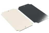 WQ-50P internal mounting panel for Polycase WH series enclosures, plastic and metal options - 9.15 x 5.28 x 0.06 inches