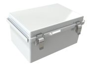 WQ-57-02 Gray outdoor waterproof hinged electrical enclosure - 11.02 x 7.48 x 5.51 inches