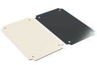 WQ-57P internal mounting panel for Polycase WH series enclosures, plastic and metal options - 9.87 x 6.34 x 0.06 inches