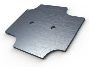 WX-10 Metallic internal mounting panel for Polycase NEMA enclosures - 2.17 x 1.93 x 0.06 inches