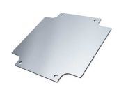 WX-58 Metallic internal mounting panel for Polycase NEMA enclosures - 4.29 x 4.29 x 0.06 inches