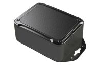XR-34FMBT Black plastic indoor box for electronics with internal PCB mounting bosses - 4.5 x 3.38 x 1.85 inches