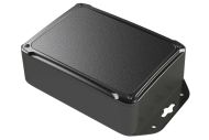 XR-46FMBT Black plastic indoor box for electronics with internal PCB mounting bosses - 6 x 4.38 x 1.97 inches
