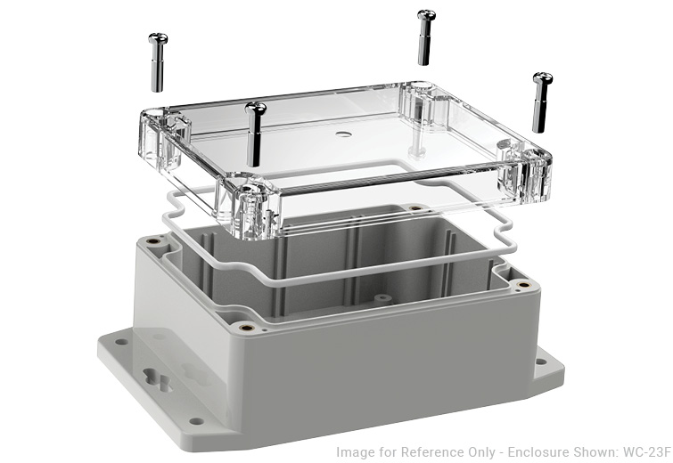 WC-21F NEMA 4X Outdoor Waterproof Enclosure for Electronics