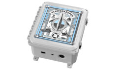 stock polycase enclosure with printed logo and CNC machining done by polycase customization services