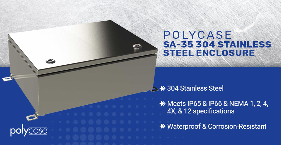 Polycase SA-35 304 Stainless Steel Enclosure