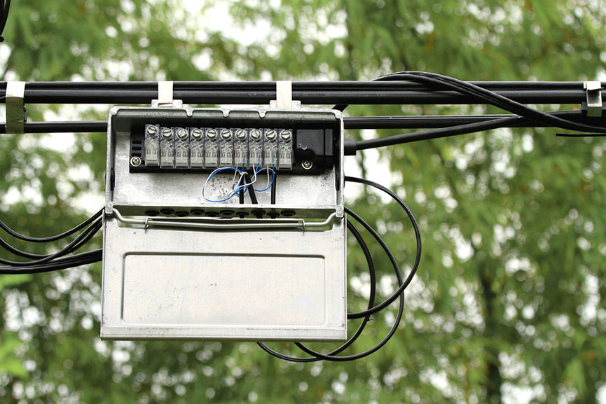 Outdoor junction box of telephone cable